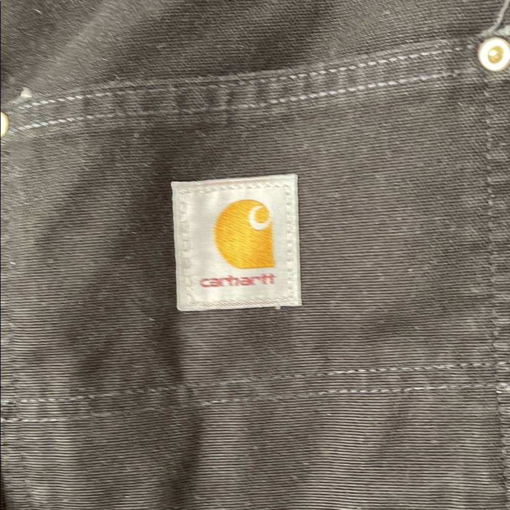 Carhartt b136 blk double knee layer pants mens  size 42x34 fit 40x31